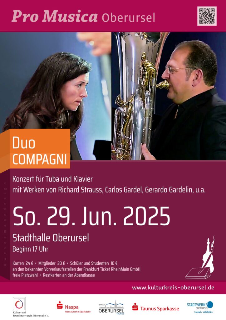 Duo Compagni – Konzert für Tuba und Klavier – Plakat