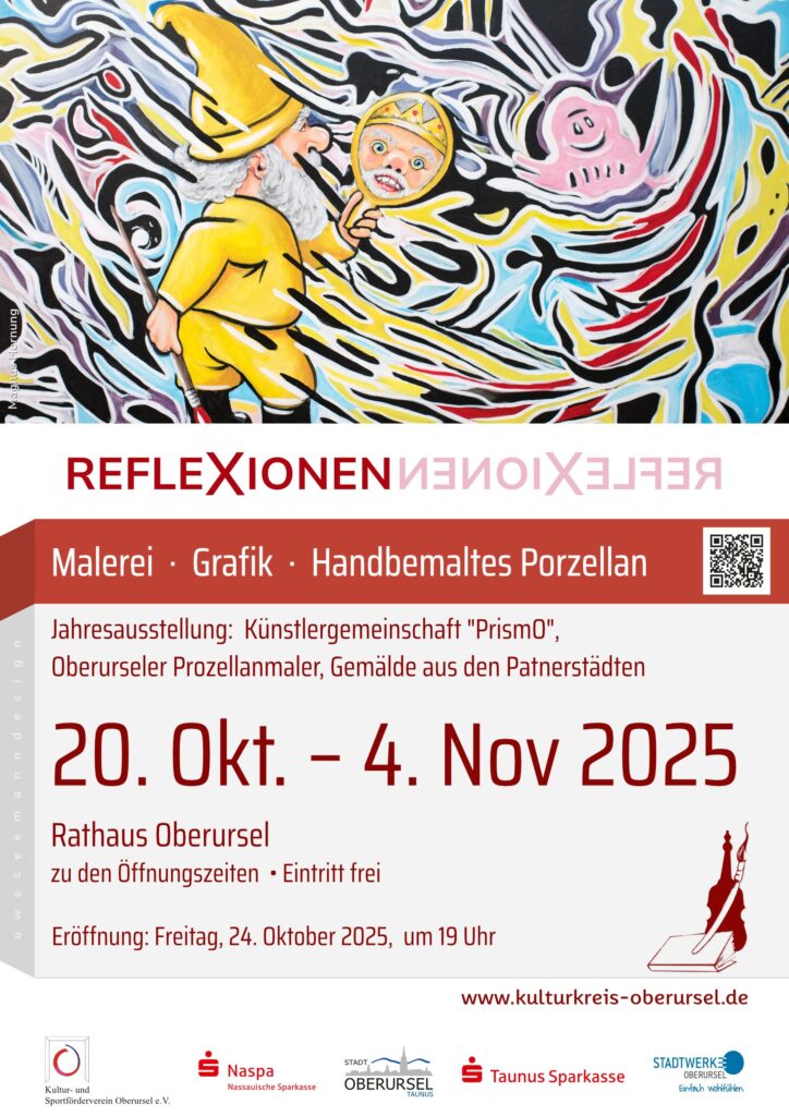Plakat der Jahresausstellung PrismO "Reflexionen"