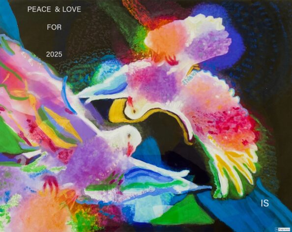 Gemälde Peace & Love for 2025