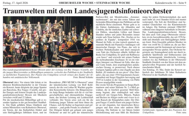 LJSO-Hessen in der Oberurseler Woche, 17.04.2026, Seite 9