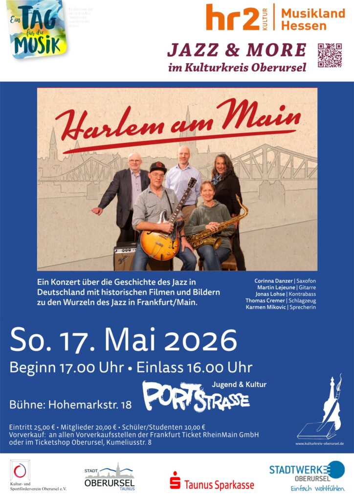 Plakat: „Harlem am Main“, 17.05.2025